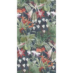 Eline Egzotikus virágmintás zöld poszter tapéta