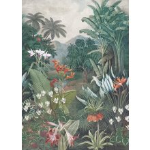 Flores Trópusi növény és virágmintás poszter tapéta