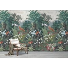Flores Trópusi növény és virágmintás poszter tapéta