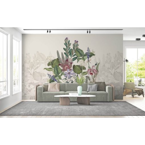 Clematis Egzotikus növénymintás poszter tapéta