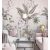 Imani Bézs levélmintás sorolható poszter tapéta
