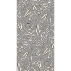 Rokas natural Szürke levélmintás poszter tapéta