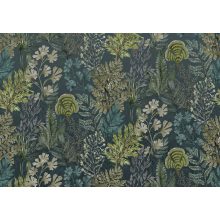 Hannah petrol Levélmintás óriás poszter tapéta