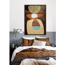 ROCK Kubista festmény arany színben