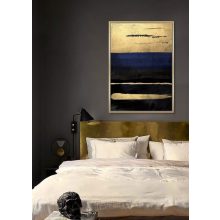 Golden Noir Absztrakt kék és arany kép