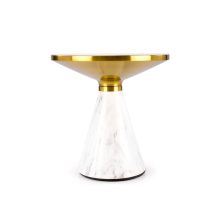 Kerek márvány lerakóasztakl, arany-márvány lerakóasztal, asztal nappaliba