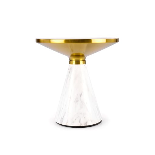 Kerek márvány lerakóasztakl, arany-márvány lerakóasztal, asztal nappaliba