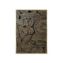 Golden Noir Mini Absztrakt kép