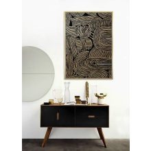 Golden Noir Mini Absztrakt kép