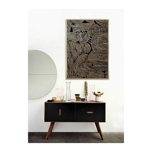 Golden Noir Mini Absztrakt kép
