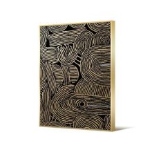 Golden Noir Mini Absztrakt kép