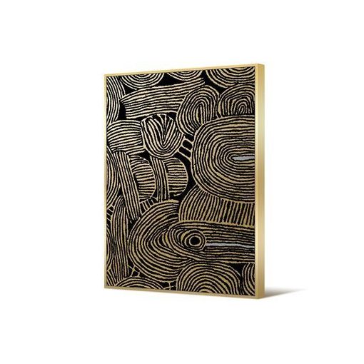 Golden Noir Mini Absztrakt kép