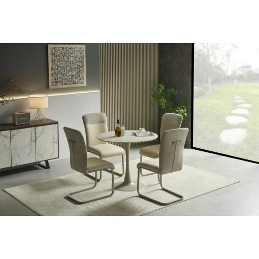 Kerek kasmír asztal