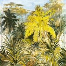 Selva, trópusi mintás tapéta, pálmafás tapéta