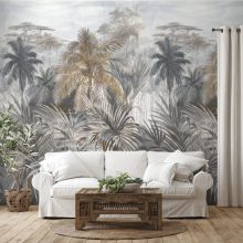 Selva, trópusi mintás tapéta, pálmafás tapéta