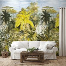 Selva, trópusi mintás tapéta, pálmafás tapéta