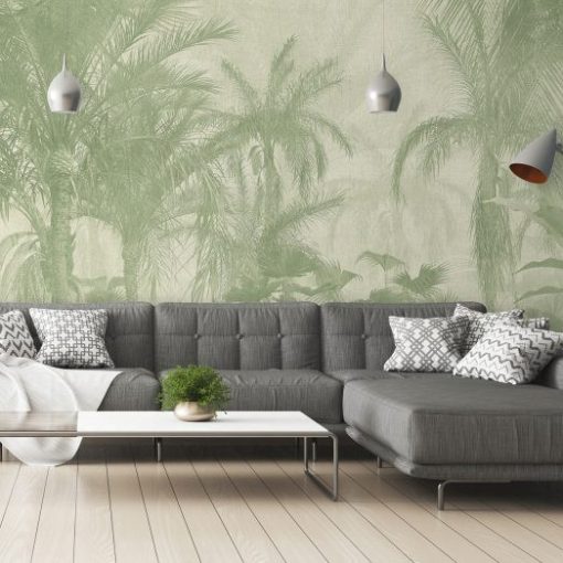 Borneo, pálmafa mintás tapéta