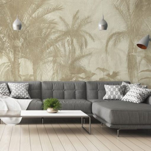 Borneo, pálmafa mintás tapéta