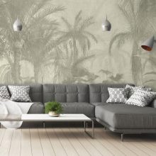 Borneo, pálmafa mintás tapéta