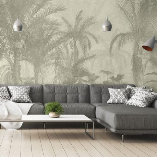 Borneo, pálmafa mintás tapéta