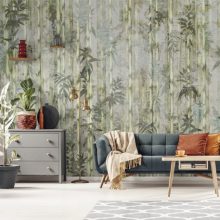 Bamboo Forest , bambusz mintás tapéta, növény mintás tapéta