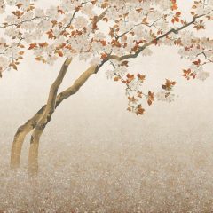 Nana  , fa mintás tapéta, virágos tapéta, japán hangulatú tapéta