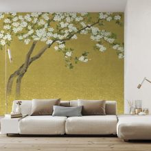 Nana  , fa mintás tapéta, virágos tapéta, japán hangulatú tapéta