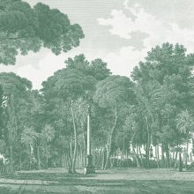 Alameda Tájkép mintás tapéta, Szürke tapéta, Fekete fehér tapéta