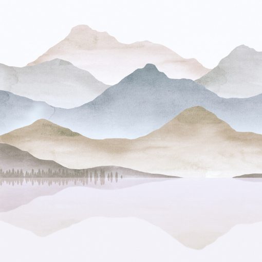 Fog Mountains  Tájkép mintás tapéta