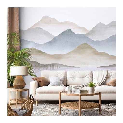 Fog Mountains  Tájkép mintás tapéta