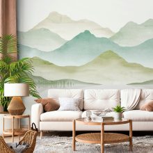 Fog Mountains  Tájkép mintás tapéta