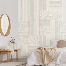 Rainbow  Lineáris mintás tapéta, Barna tapéta, Kék tapéta