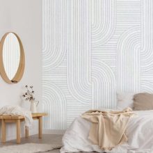 Rainbow  Lineáris mintás tapéta, Barna tapéta, Kék tapéta