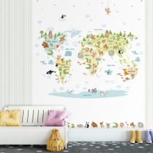 Faune   Állatos tapéta, Térkép mintás tapéta, Tapéta gyerekszobába