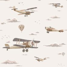 Biplane  Repülőgépes tapéta, Tapéta gyerekszobába