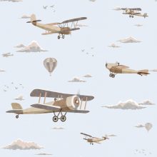 Biplane  Repülőgépes tapéta, Tapéta gyerekszobába