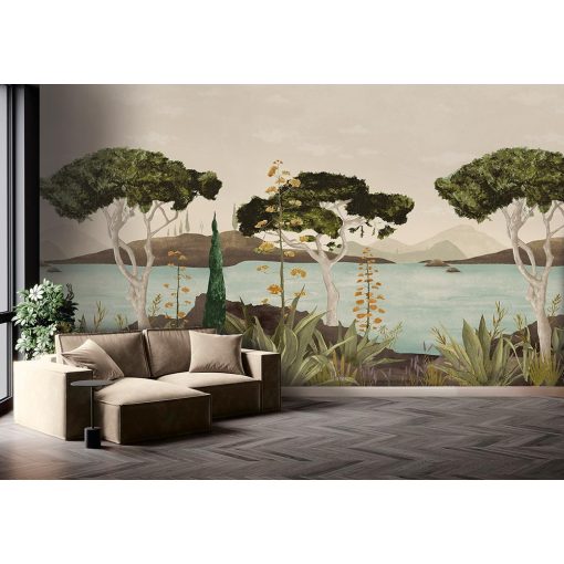 Patacona  tájkép mintás tapéta, fa mintás tapéta, növény mintás tapéta