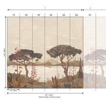 Patacona  tájkép mintás tapéta, fa mintás tapéta, növény mintás tapéta