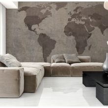 Atlas, térkép mintás tapéta