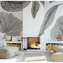 Giant Leaves-Óriási levél mintás tapéta