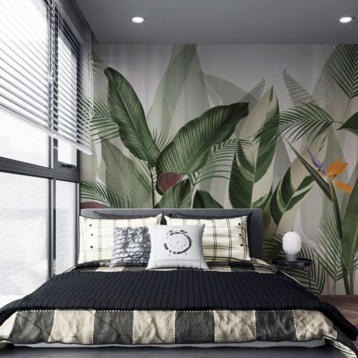 Capo Verde   Pálmaleveles, trópusi mintás tapéta