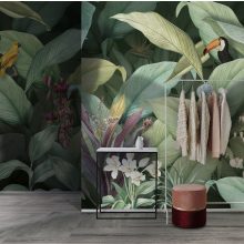 Marica   Trópusi mintás tapéta hatalmas levelekkel
