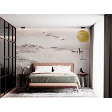 Sumi     Japán stílusú, tájat ábrázoló tapéta