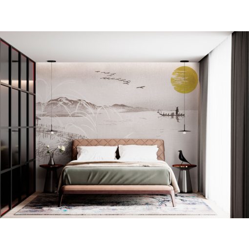 Sumi     Japán stílusú, tájat ábrázoló tapéta