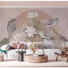 Zenlotus    Gyönyörű növény mintás tapéta