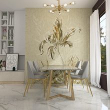 Lonely    Virágmintás tapéta gyönyörű színekben