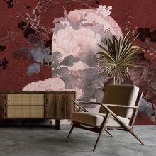 Virgo Virágos tapéta, japán stílusú tapéta