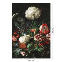 Aranykor virágai- Festett virágok, színes virágos tapéta