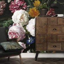 Aranykor virágai-festett virágok, színes virágos tapéta