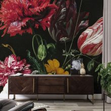 Aranykor virágai-festett virágok, színes virágos tapéta